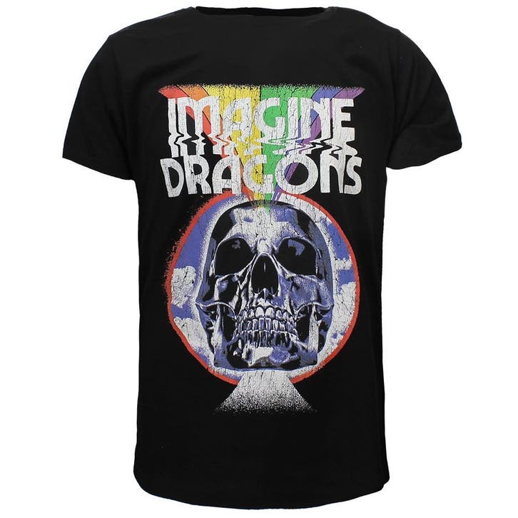Imagine Dragons Rainbow Skull Burst T-Shirt, Kleding | Heren, T-shirts
