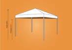 Ambisphere | Vouwtent 4x4m LICHTBLAUW Feesttent-Partytent, Partytent