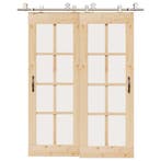 vidaXL Schuifdeur onderdelenset 183 cm roestvrij staal, Verzenden, Nieuw