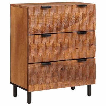 vidaXL Dressoir 60 x 33 x 75 cm Massief Mango Hout, Verzenden