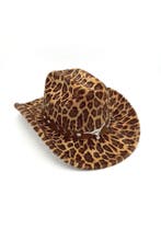 Cowboyhoed Panter Bont Bruin Bruine Nepbont Cowboy Western H, Ophalen of Verzenden