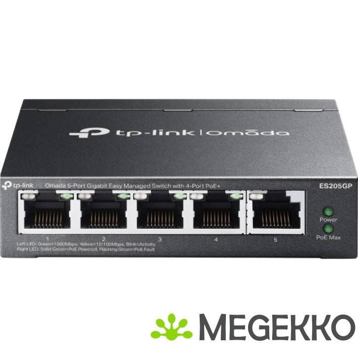 TP-Link Omada 5-Port Managed ES205G PoE, Computers en Software, Overige Computers en Software, Nieuw, Verzenden
