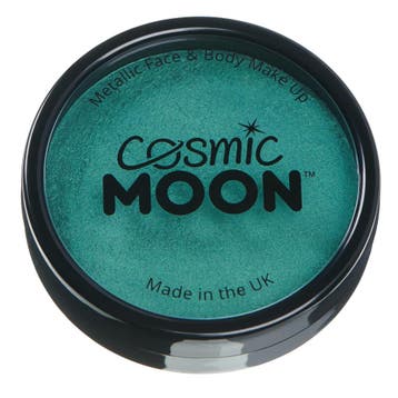 Cosmic Moon Metallic Pro Face Paint Cake Pots Green 36g, Verzenden, Nieuw