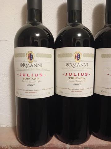 2007 Ormanni, Julius - Toscane - 6 Flessen (0.75 liter), Collections