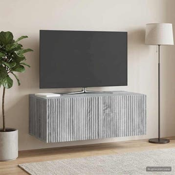 vidaXL Wandmontage TV-kast 78,5 x 41 x 30 cm Grijs sonoma, Verzenden, Nieuw