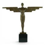 Freed Lunder - sculptuur, Icarus in Art Deco style - 44 cm -