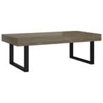 Salontafel 120x60cm MDF/ijzer grijs/zwart - Retour Deal 3..., Huis en Inrichting, 50 tot 100 cm, 100 tot 150 cm, Verzenden, Nieuw