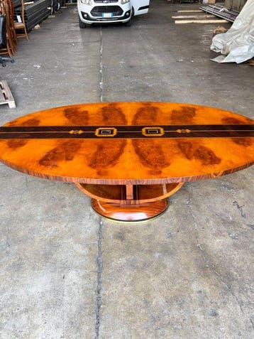 Table à manger - Bois - Table Art Déco 6 chaises