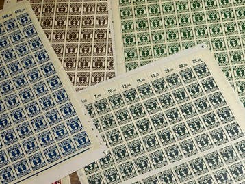Polen 1922 - Polen Danzig 1922. 10 x vel MNH fouten, hoge, Gestempeld