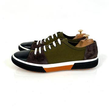 Prada Sneaker Low-top Olive 4E 3058 UK 11 - Sneakers - Maat:, Nieuw