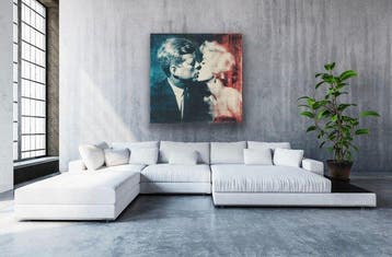 EMIR BERCUTTE - KISS ME MISTER PRESIDENT - Toile L - LIMITED, Antiek en Kunst