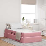 vidaXL Opbergbed met matras met matras Roze 90 x 200 cm, Verzenden, Nieuw
