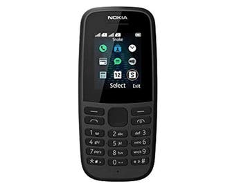 Nokia 105 2G - Mobiele telefoon - Dual SIM - Zwart, Verzenden, Nieuw