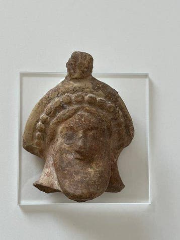 Oud-Grieks, Archaïsche Periode Terracotta Hoofd van Dionysos