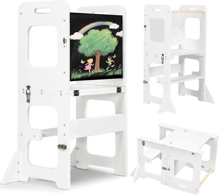 Leertoren 3-in-1 Wit | 34% Retour Deal | Snel beslist?, Enfants & Bébés, Chaises pour enfants, Envoi