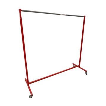 Verrijdbaar kledingrek confectierek rood 169 5x170x60 cm, Zakelijke goederen, Kantoor en Winkelinrichting | Winkel en Inventaris