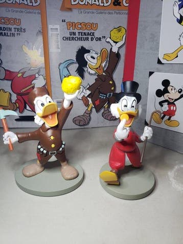 Disney, Hachette - Beeldje - 2 figurine Picsou Disney,, Collections