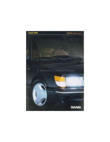 1984 SAAB 900 TURBO 16 AERO BROCHURE NEDERLANDS, Nieuw