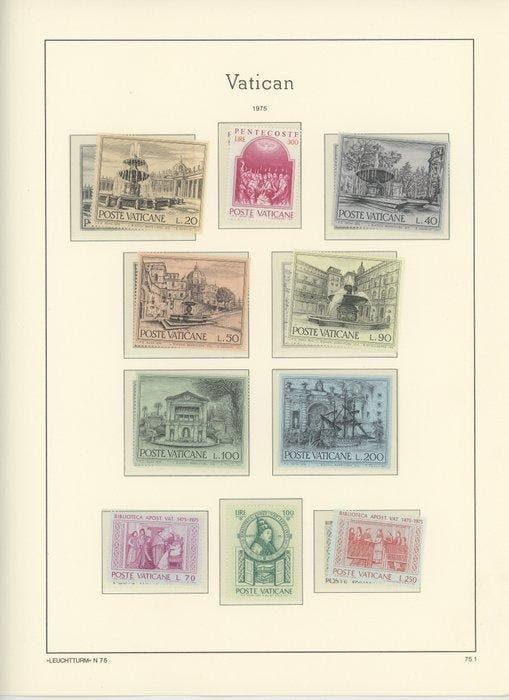 Vaticaanstad 1943/1976 - Vaticaan, mooi geheel, Postzegels en Munten, Postzegels | Amerika