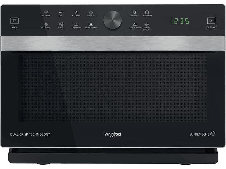 Whirlpool -  MWsc 833 - Magnetron 900 W Inhoud 33 L - Zwart, Elektronische apparatuur, Microgolfovens, 60 cm of meer, Draaiplateau
