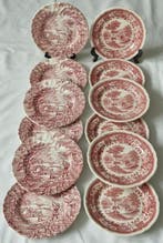 Myott & Villeroy&Boch - Bord (12) - 6x The Hunter & 6x