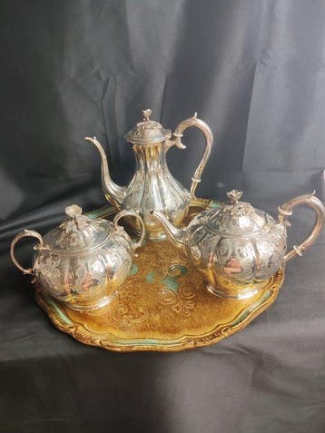 Armand Frenais - Koffieservies voor 12 (4) - Verzilverd, Antiek en Kunst