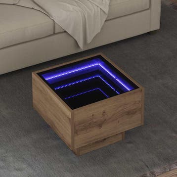 vidaXL Salontafel artisanaal eikenkleurig 40 x 40 x 30 cm, Huis en Inrichting, Verzenden, Nieuw