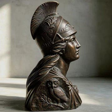 Koudgegoten zandsteen sculptuur - 12 cm (Zonder