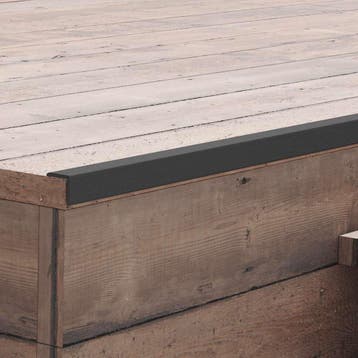 vidaXL Terras hoekplinten 5 st 170 cm HKC zwart, Verzenden