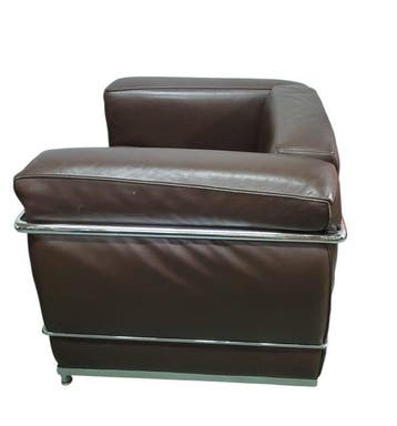Cassina - Le Corbusier - Sofa - LC2 - Leder, Staal -