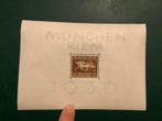 Duitse Rijk 1937 - München Riem blok grijs en wit papier -, Gestempeld