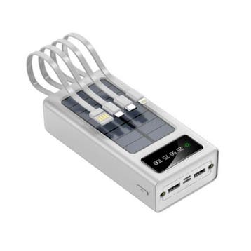 100.000mAh Solar Powerbank met 2 Uitvoer/2 Invoer Poorten -, Verzenden