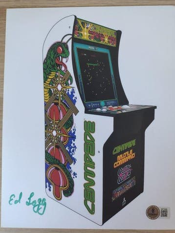 Atari - Rare Autograph From Ed Logg (Arcade Video Game, Games en Spelcomputers, Nieuw