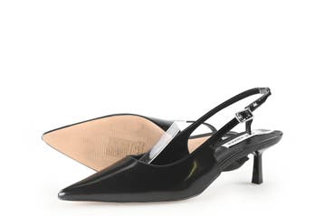 Steve Madden Slingbacks in maat 38 Zwart, Verzenden, Zwart, Steve Madden, Zo goed als nieuw