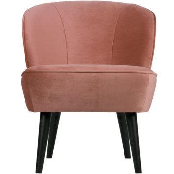 WOOOD Sara Fauteuil Oud Roze, Huis en Inrichting, Woonaccessoires | Overige, Verzenden