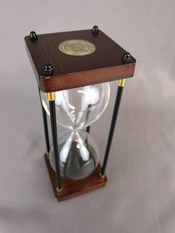 Sablier - Bois, Verre, Laiton - 2000-2010 - Le Gardien du