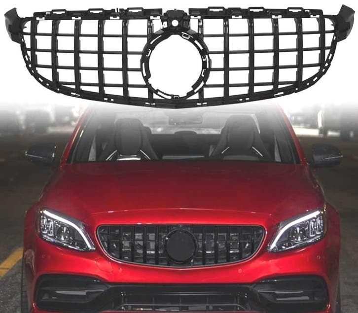 CALANDRE MERCEDES W205 15-17 LOOK AMG GT CAMÉRA NOIR BRILLAN, Autos : Pièces & Accessoires, Carrosserie & Tôlerie, Envoi