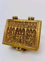 Reliekschrijn doos - Messing, Brons - 20th century -