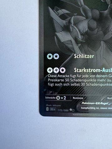 Pokémon - 1 Card - Zekrom 172/086 Secret rare, Foil - Black, Nieuw
