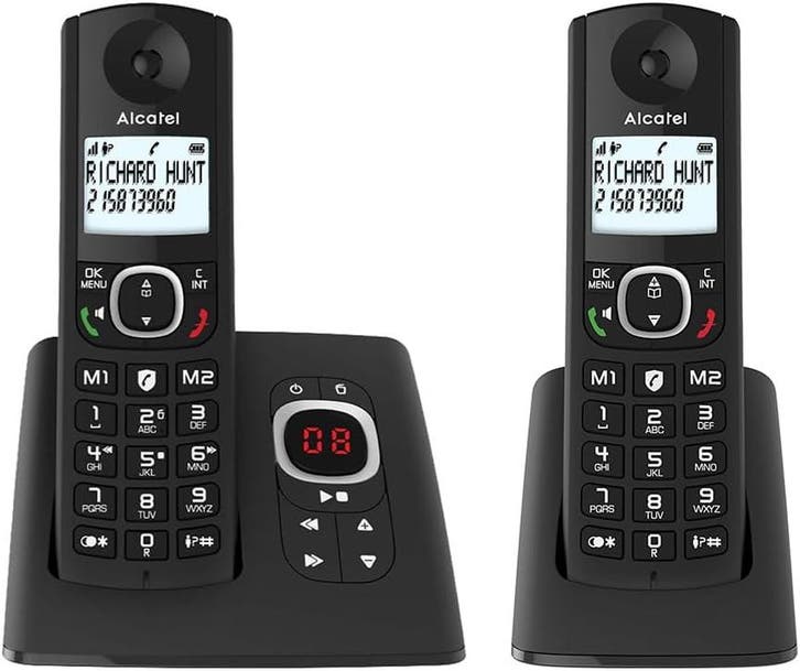 Alcatel F530 2 handsets | Retour deal | Snel weg = weg, Telecommunicatie, Vaste telefoons | Handsets en Draadloos, Zo goed als nieuw
