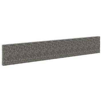 vidaXL Schanskorfmuur met deksels 900x30x150 cm, Verzenden