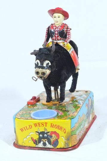 Linemar Toys - Jouet en étain - Wild West Rodeo - 1950-1960