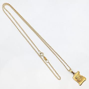 Ketting met hanger - 18 karaat Geel goud