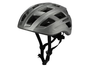 Veiling - Fietshelm volwassenen met verlichting grijs M, Fietsen en Brommers, Nieuw