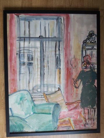 Henri Victor Wolvens (1896-1977) - Scène dintérieur