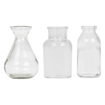Tafeldecoratie Vazen Glas 10cm 3st, Verzenden
