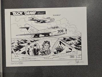 Buck Danny Classic T2 + ex-libris - C - 1 Album - Beperkte