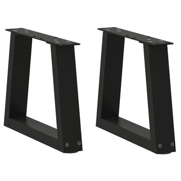 vidaXL Salontafelpoten 2 st V-vormig 30x(30-31,3) cm staal, Huis en Inrichting, Verzenden, Nieuw