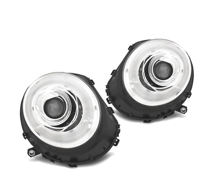 Phares Pour Mini Cooper R56 R57 06-10 Tube Light Fond Chromé, Autos : Pièces & Accessoires, Éclairage, Envoi