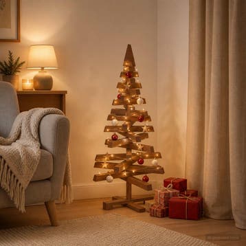 vidaXL Houten kerstboom KOTKA 90 cm Massief grenenhout, Verzenden, Nieuw